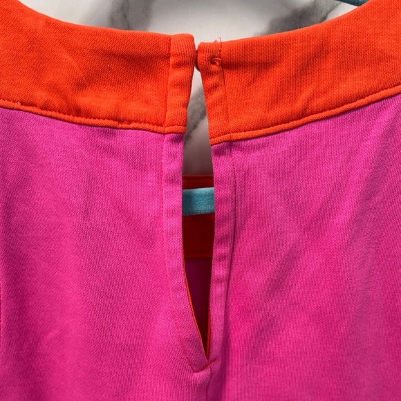 Pink and Red Sleeveless Wide Strap Mini Dress - Picture 8 of 8